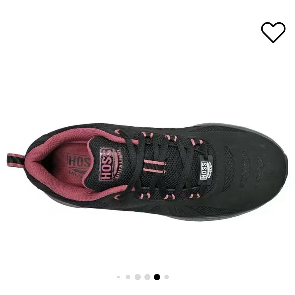 WOMEN'S HOSS BOOT SKYLINE SLIP-RESISTANT WORK SHOES U.S. size 5.5 pink & black - Picture 2 of 7